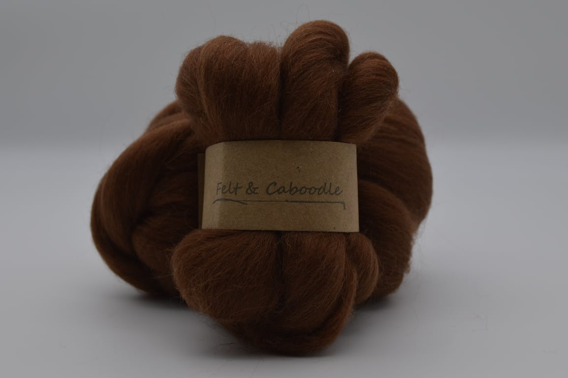 Chocolate Corriedale top