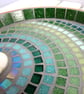 Verdant Ripple Mosaic Bird Bath - Image 4