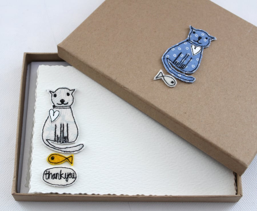 'Kitty Cat' - A Box of Six Postcards with Envelopes