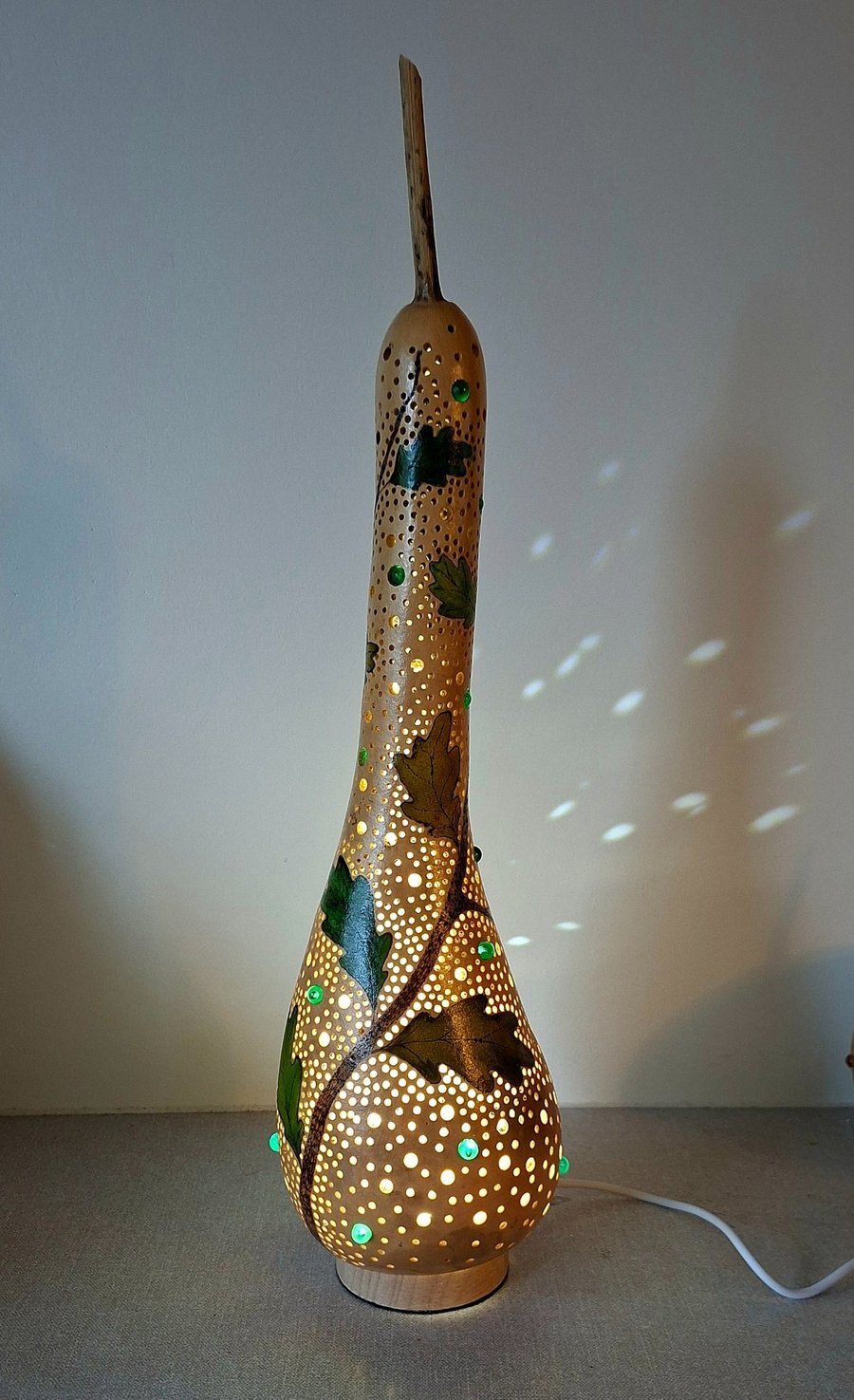 Oak Leaf Gourd Lamp