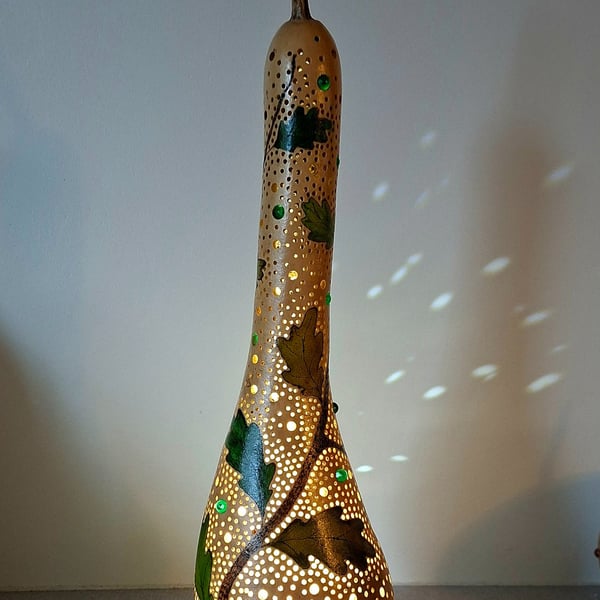 Oak Leaf Gourd Lamp