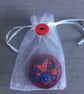 Hand Embroidered Beaded Heart Brooch - Image 4