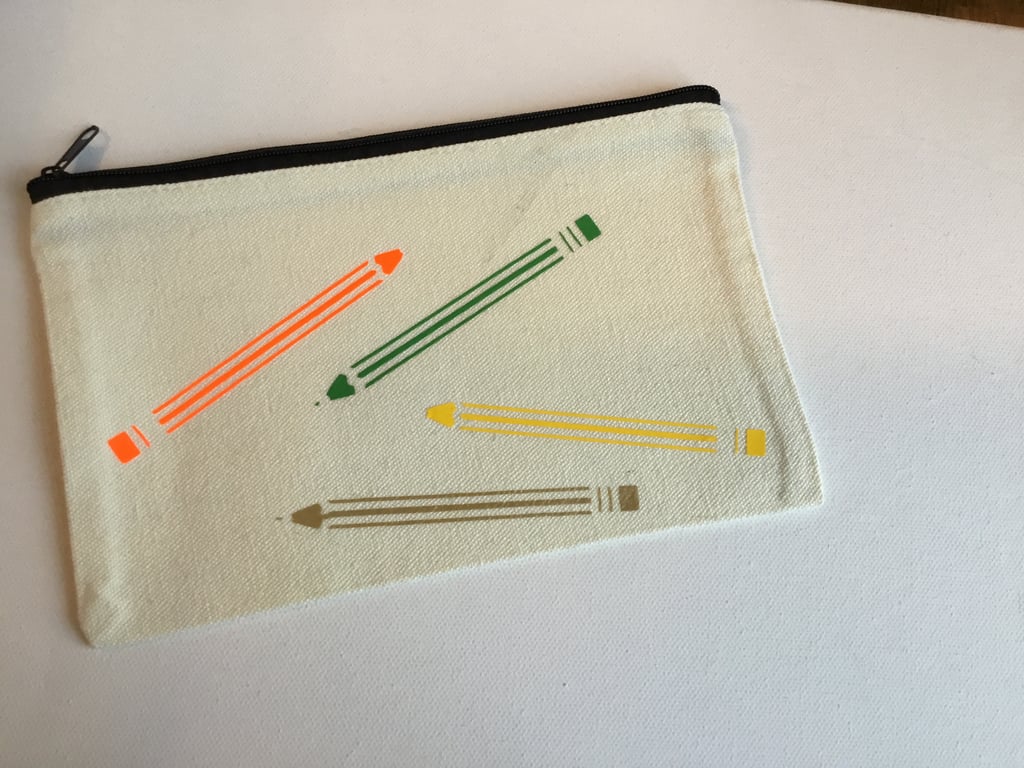 Pencil case. School pencil case. Make up bag