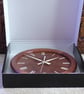 Designer made Wooden Wall Clock with a Lacewood Dial and Inlaid Mahogany Bezel - Image 10