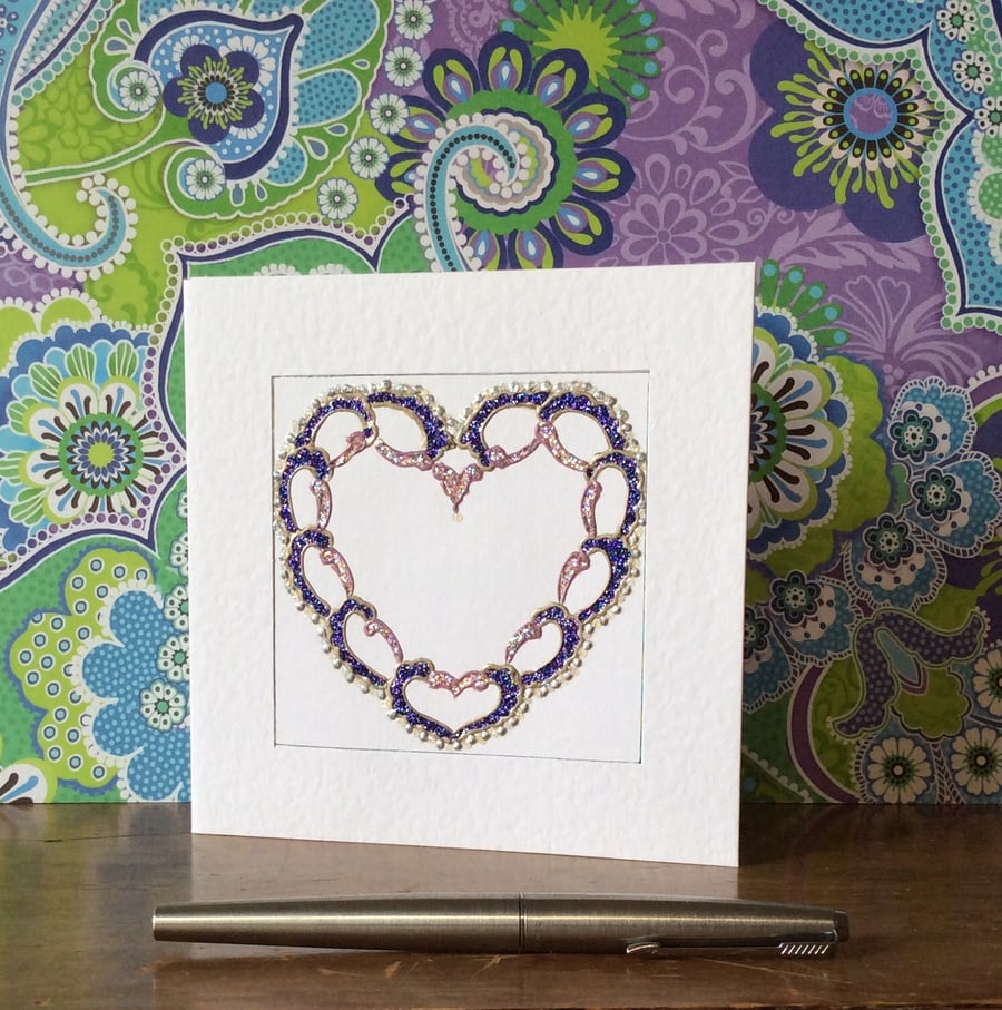 'Love Lace' Art Card.