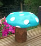 Bee on Blue Toadstool - Image 2