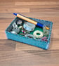 Desk tray - green and grey mix pattern  - Image 3