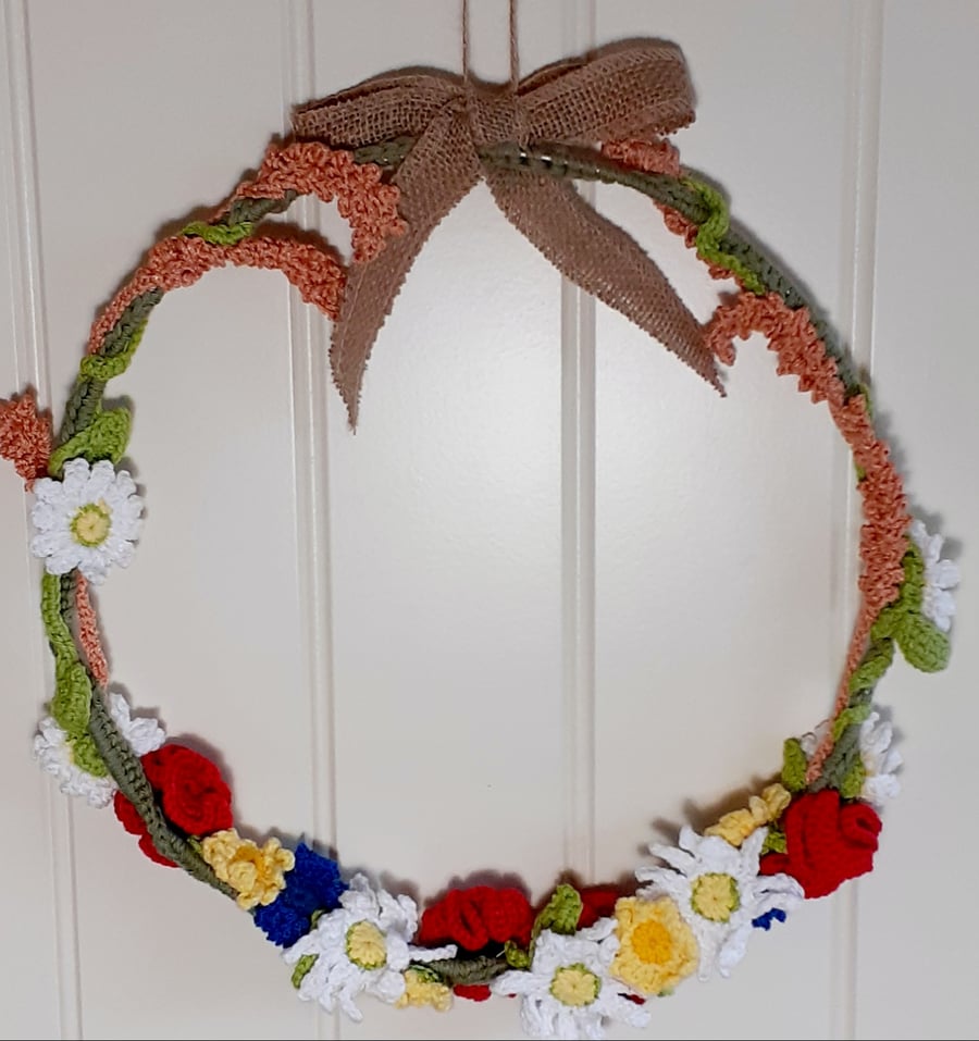 Crochet Summertime Wreath