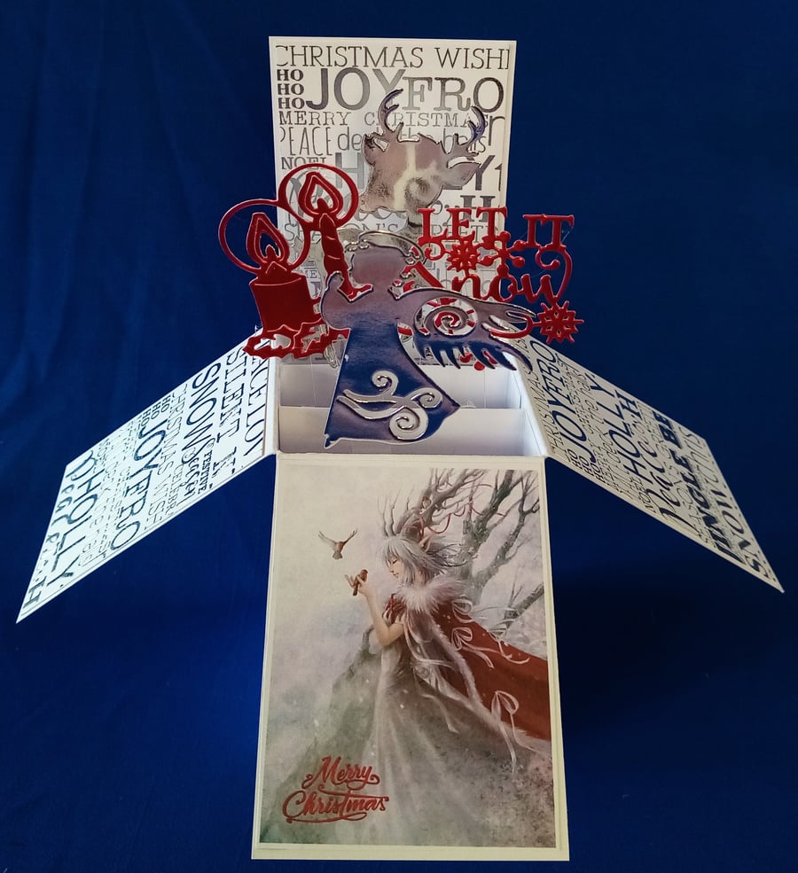 Christmas Card with Fairies