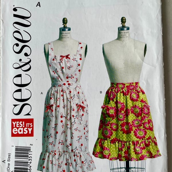 Aprons Paper Pattern by Sew & Sew B5518 - Uncut