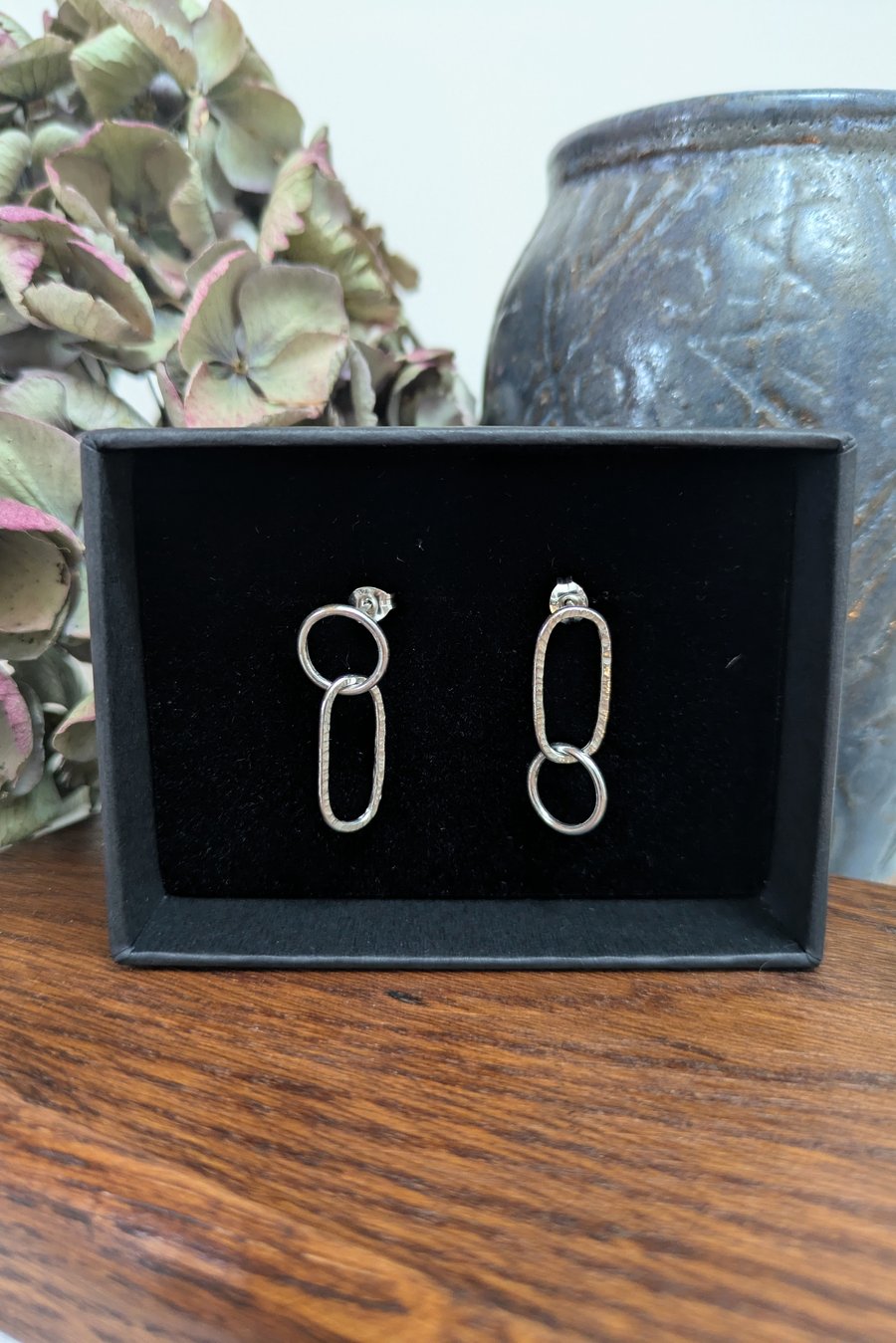 Sterling silver reverse earrings 