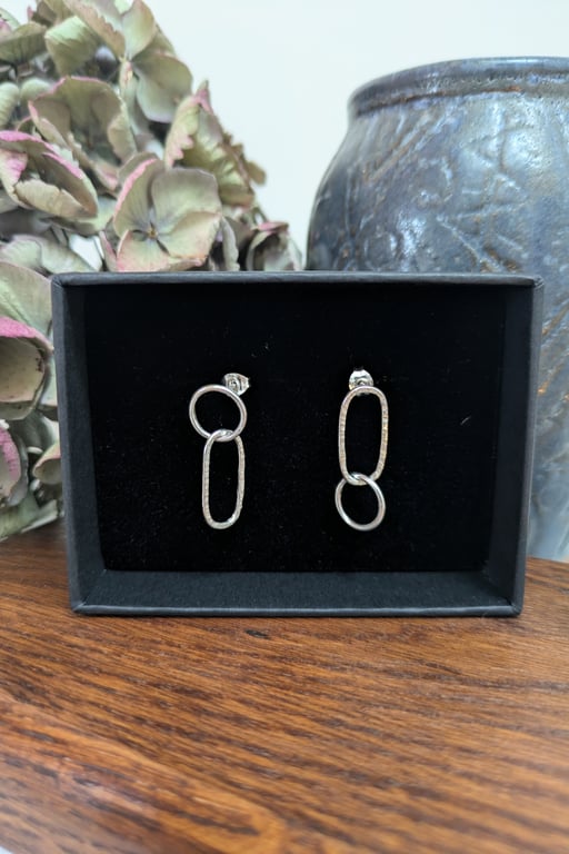 Sterling silver reverse earrings 