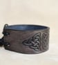 Leather Wrist Cuff, Leather Laced Bracelet, Celtic Knot Bracelet - Image 7