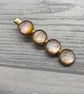 Alligator clip in pink and gold - Image 5