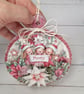 Handmade Christmas Bauble Decoration - Layered Festive Ornament (1a) - Image 2