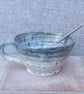 Hot chocolate soup mug bowl wheelthrown stoneware pottery ceramic hand thrown  - Image 4