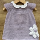 A line flower dress comes- lilac 3-4 years