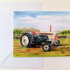 Greetings card blank David Brown 880  tractor from original watercolour