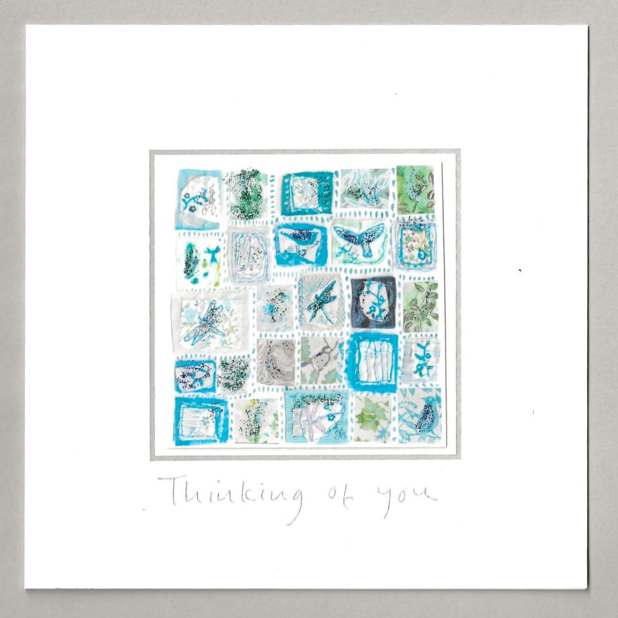 Soothe the blues, thinking of you card