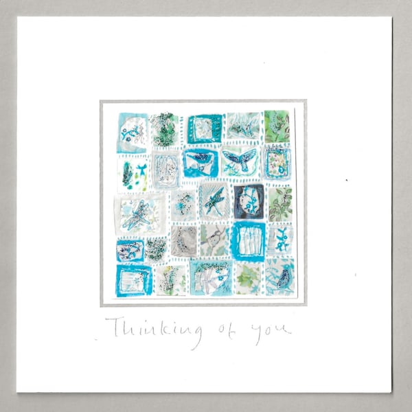 Soothe the blues, thinking of you card
