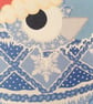 Pack of 4 Christmas Cards with Pysanka, bulk set of Ukrainian hatching egg cards - Image 5