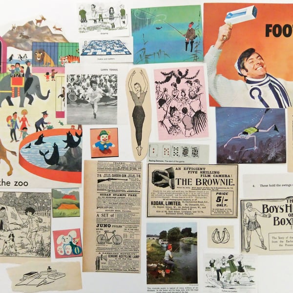 Paper Ephemera Pack - Fun and Games - Crafting Supplies