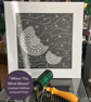 Lino Print - When The Wind Blows - Dandelions - Limited Edition Print