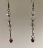 Cassie - celestial clear and gold earrings - Image 1