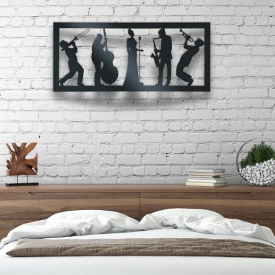 JAZZ BAND - Metal Wall Art