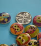 15mm Wooden Owl Buttons Random Mix Bird (SOW2) - Image 3
