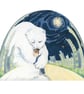 Polar Bear Art Print "The Hug" -  limited edition, magical childhood Art  - Image 1