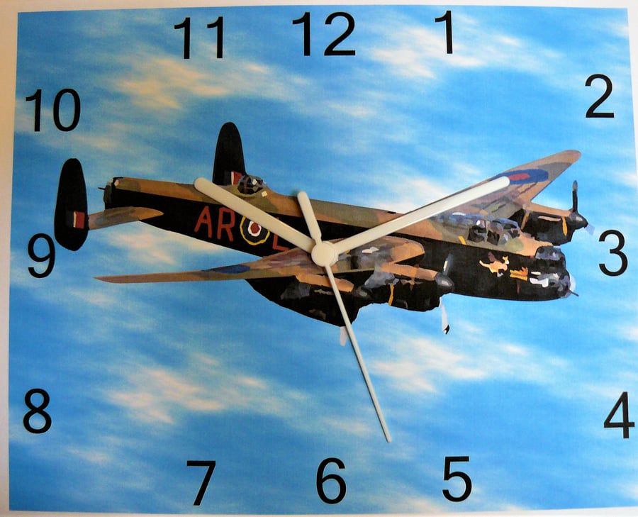 avro lancaster clock raf bomber WW11 wall clock