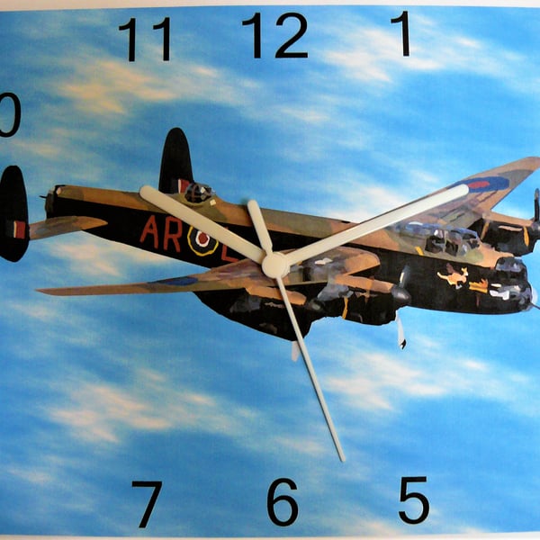 avro lancaster clock raf bomber WW11 wall clock