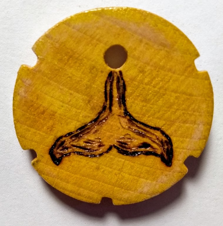 whale tail pendant