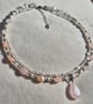 Rose Gemstone Quartz Choker Necklace Romantic Gift for Her - Image 4
