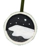 Winter Sky Felt Hanging Decoration - Image 2