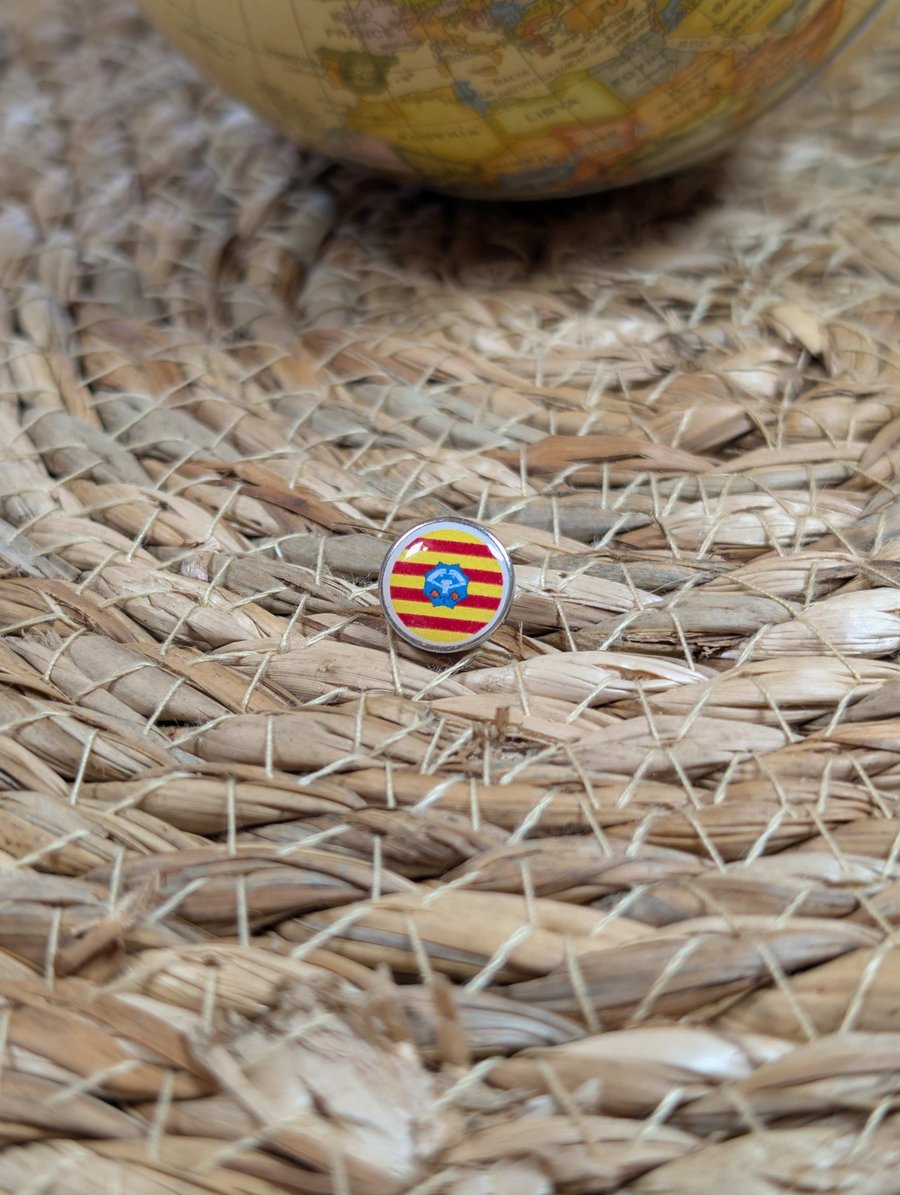 Menorca Flag Map Pin – Spanish Travel Map Push Pin for Wooden Maps, Menorca Pin