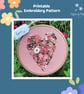 Heart Printable Embroidery Pattern