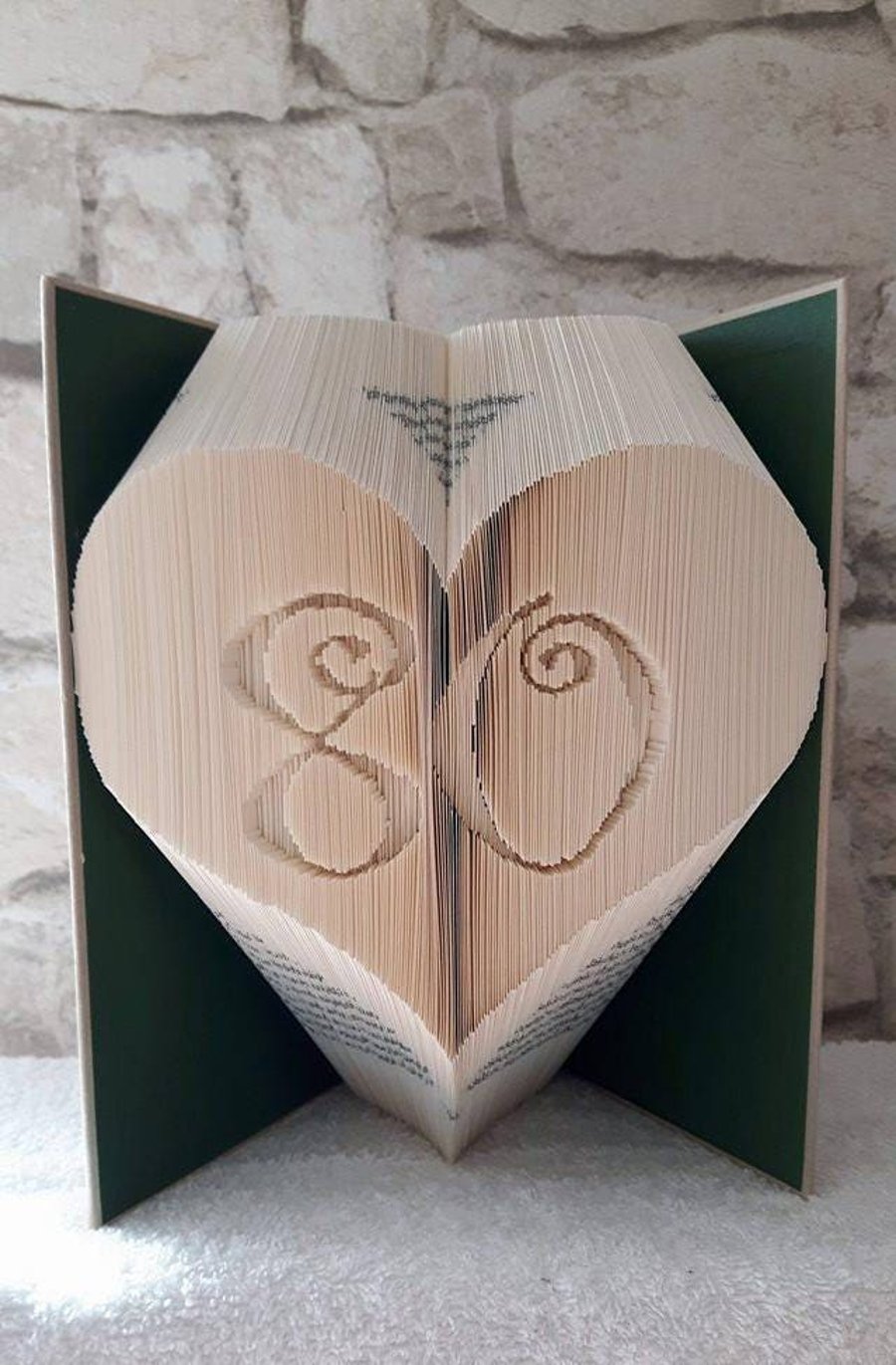 80 in a Heart COMBI Book Folding Pattern - EMAILED PDF PATTERN