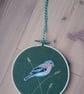 Chaffinch Embroidery Hoop Art - Image 4