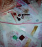Vintage pink and cream slow stitching kit  - Image 5