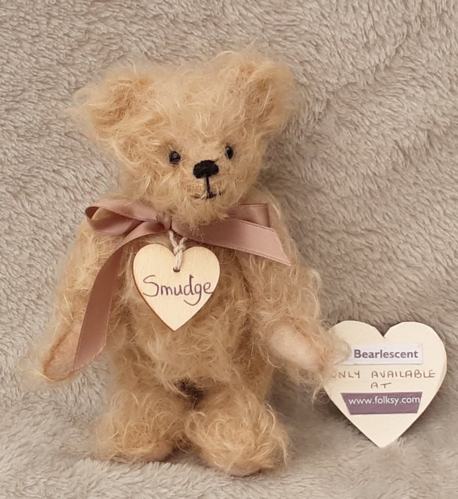 Mohair artist bear, one of a kind collectable teddy bear by Bearlescent