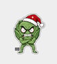 Unique Funny Christmas Gift Tags For Adults, 6pk - Angry Brussels Sprout