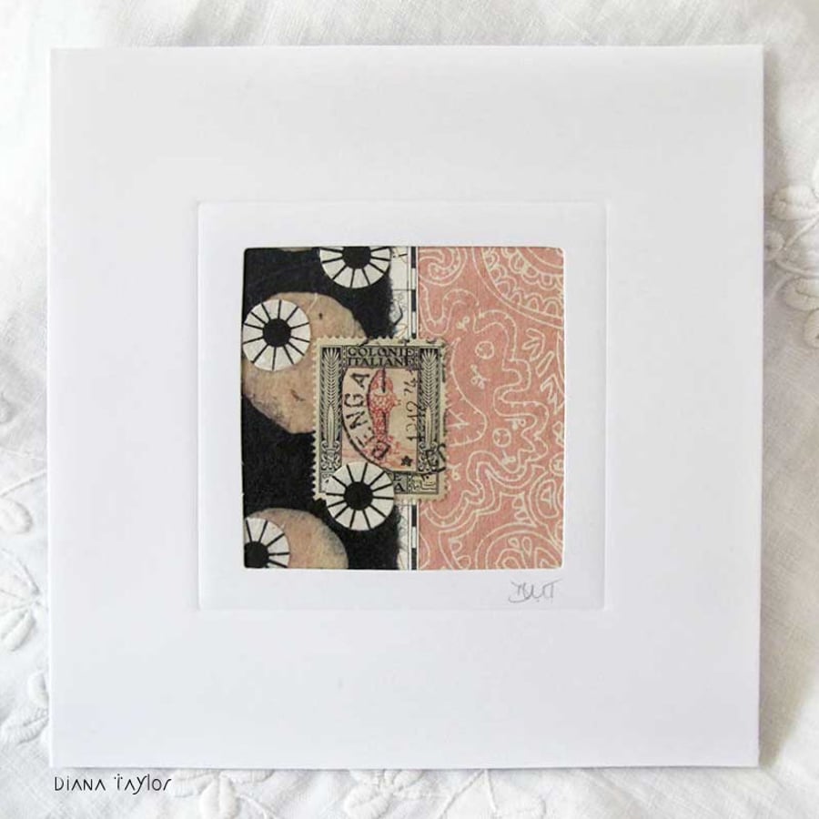 MIXED MEDIA  ART CARD FOR ANY OCCASION