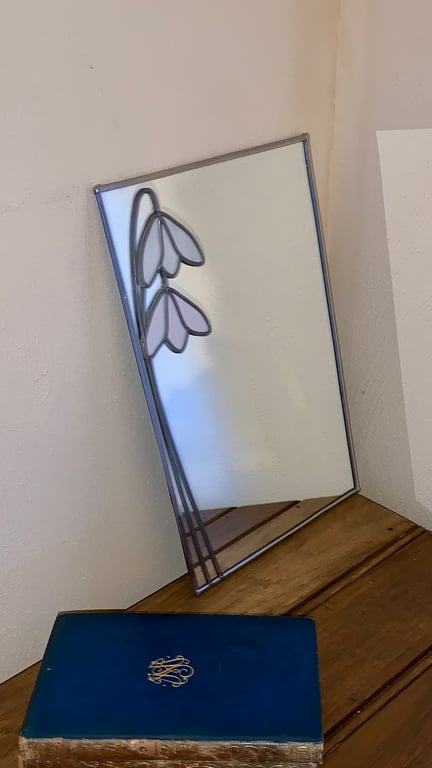 Art nouveau Snowdrop Mirror