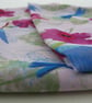 Handprinted chiffon scarf Hummingbird & Hibiscus - Image 4