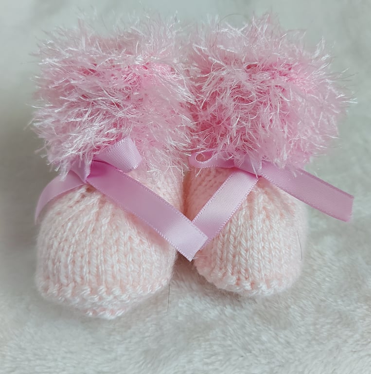 Baby Girls Booties size 0-3 months