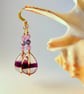 Fluorite And Crystal Earrings - Birthday, Anniversary, Bridesmaid, Gifts For Her - Image 1