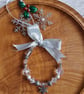 Beaded Ring Christmas Tree Decoration - Ice and Snow - Image 2