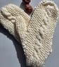Aran Cabled Mittens - Image 3